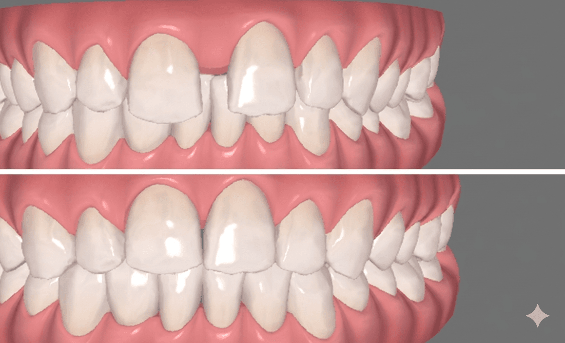 Before and after treatment result